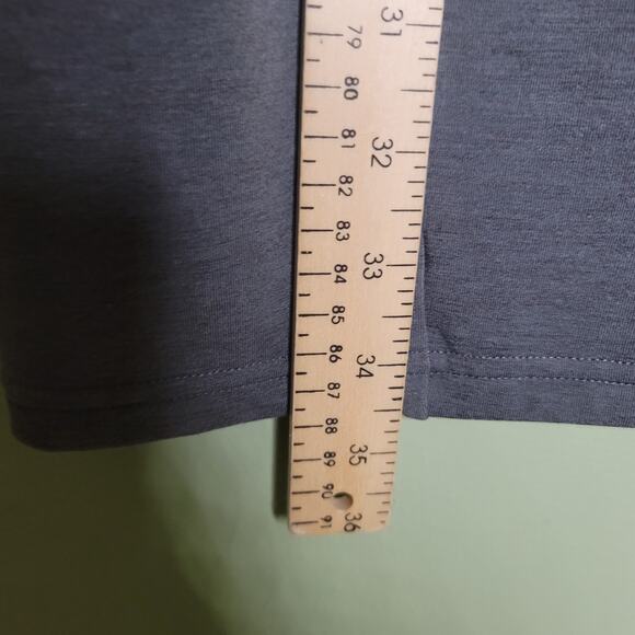 Athleta Dress XS Gray SoftTech Shift Wool Blend Stretch Casual Pocket Athleisure - Picture 6 of 7